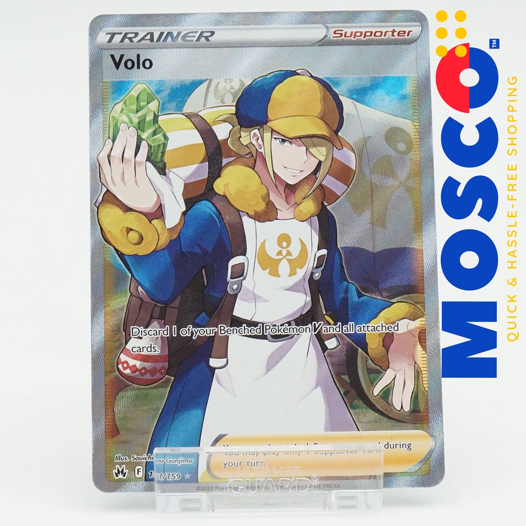 Volo - 151/159 - Full Art Ultra Rare Crown Zenith | Supporter Cards Pokemon  TCG | Shopee Philippines