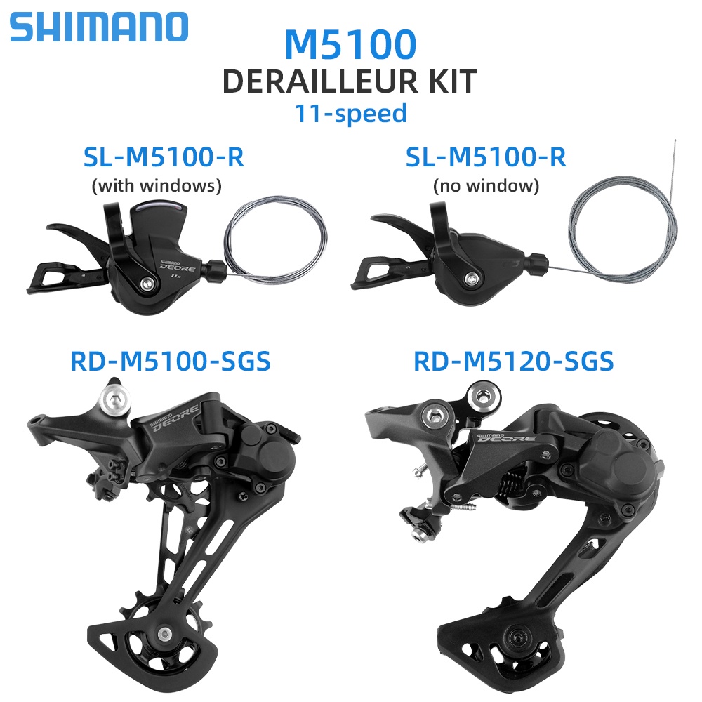 Shimano Deore M5100 1x11 Velocità: Gruppo MTB Completo (SL-M5100 + RD-M5100)