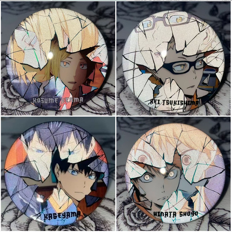 Lot De 4 Badges Anime Summer HikaruDied – 58 Mm En Alliage – Pins Mignons Pour Sacs, Vêtements, Décoration