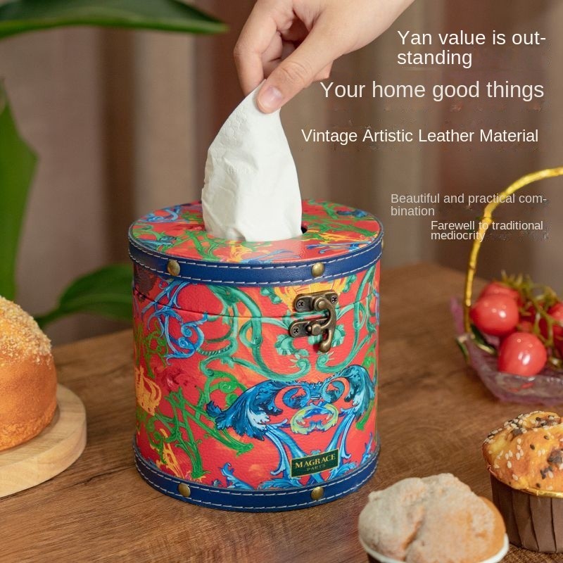 Tissue Tube Round Type 3 Types Spring Color Long Version Tissue Storage ...