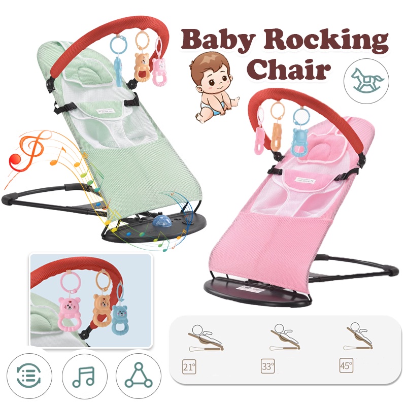 Multifunctional Baby Rocking Chair Cradle Chair Baby Swing Chair Safety ...