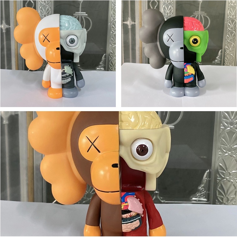 Medicom Kaws Companion Open Edition Dissecting Monkeys 18cm Vinyl ...