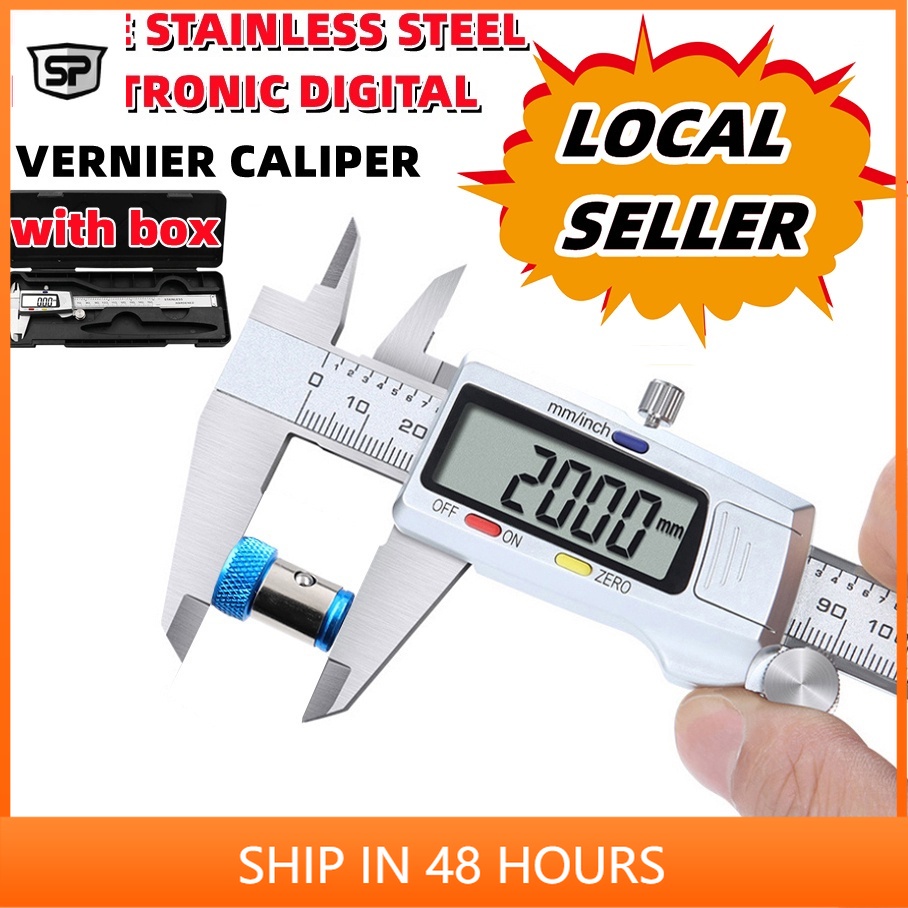 Stainless Steel LCD Digital Electronic Vernier Caliper Micrometer 6" Inch/150MM