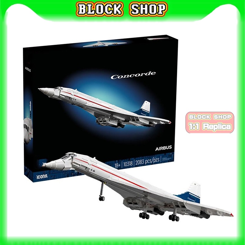 10318 Concorde Building Blocks Creative High Difficulty Assembled Model ...