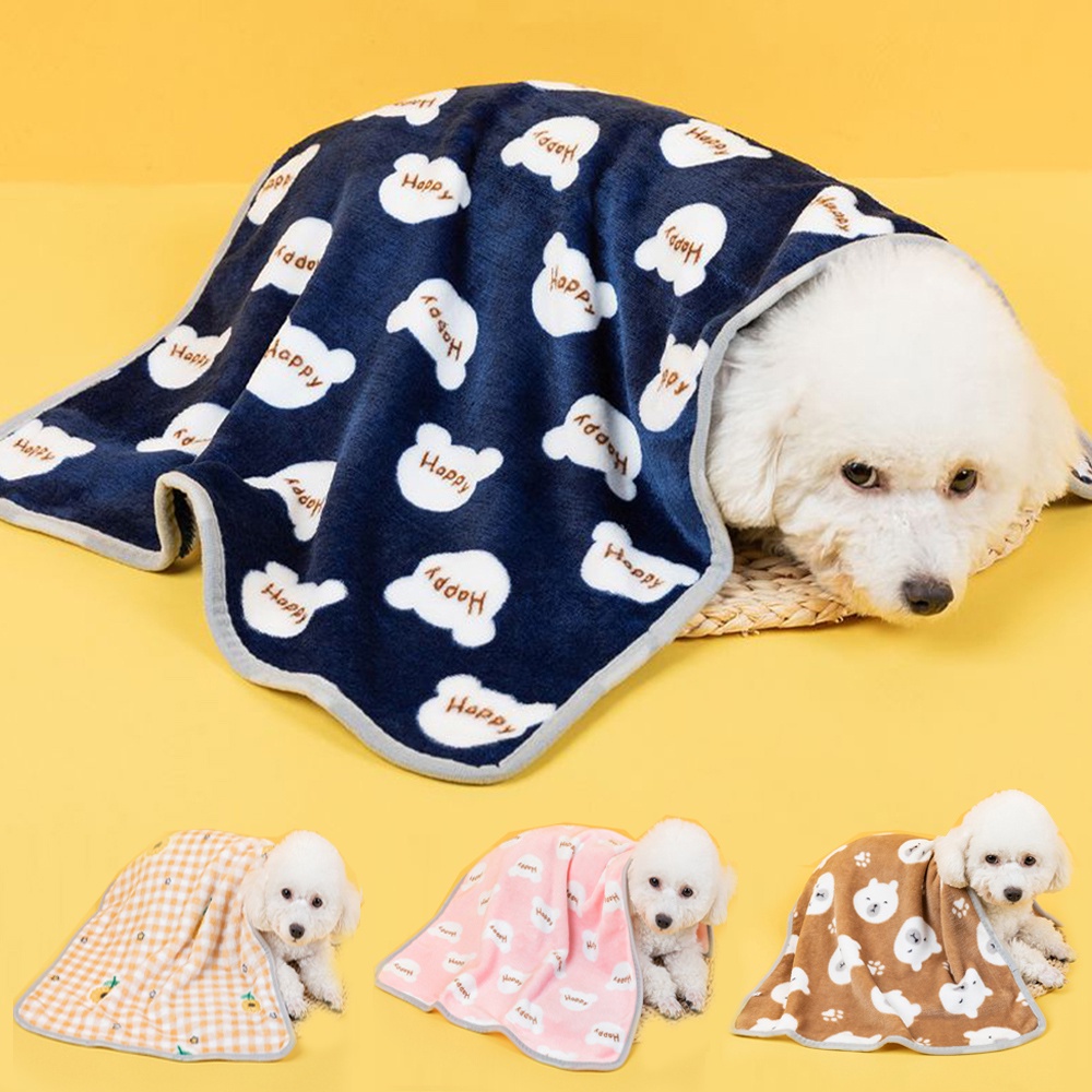 Pet Dog Blanket Cat Quilt Sleeping Supplies Plush Bed Blankets Warm Mat ...