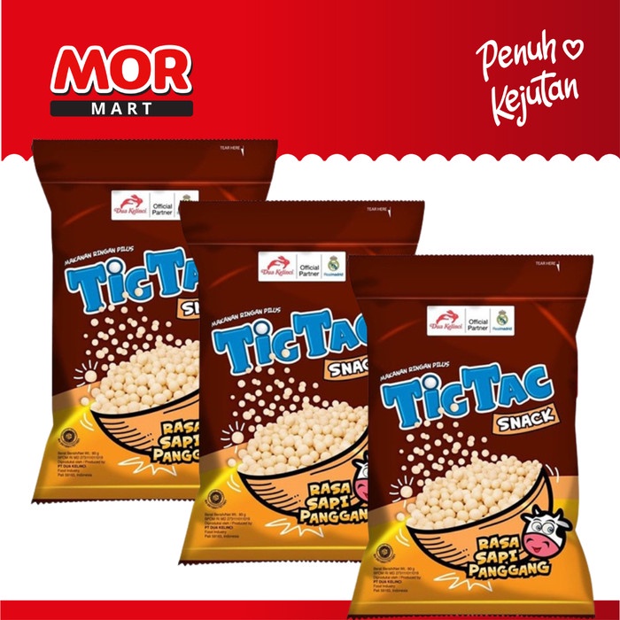 BUY 2 GET 3 - TWO RABBIT Tic Tac Roast Beef Flavor 80gr | Shopee ...