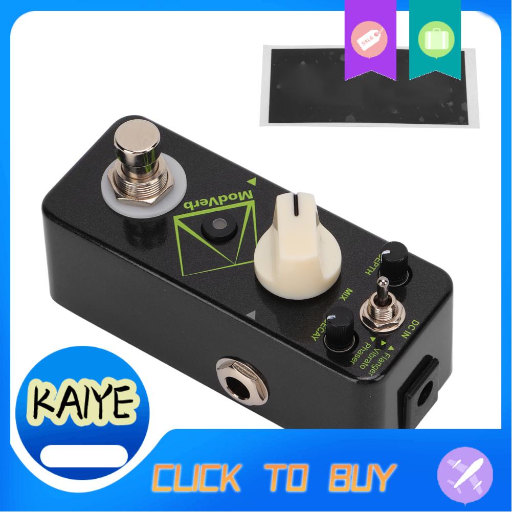Kaiye Modulation Reverb Pedal DC 9V Freeze Effect Tap Beat Function