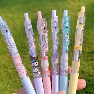 4Psc Set Sanrio Hello Kitty Gel Pens Girls Stationery Press Pen Kawaii Pink  Student Dedicated Pen School Supplies Children Gift