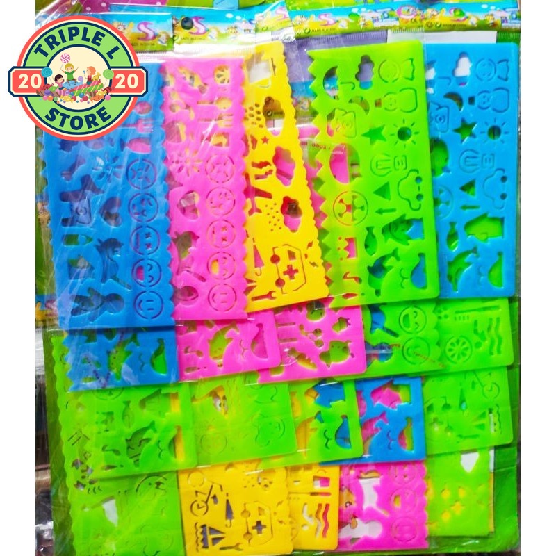 Ruler with slotted designs 20pcs | Lootbag Filler, Paninda,Party ...