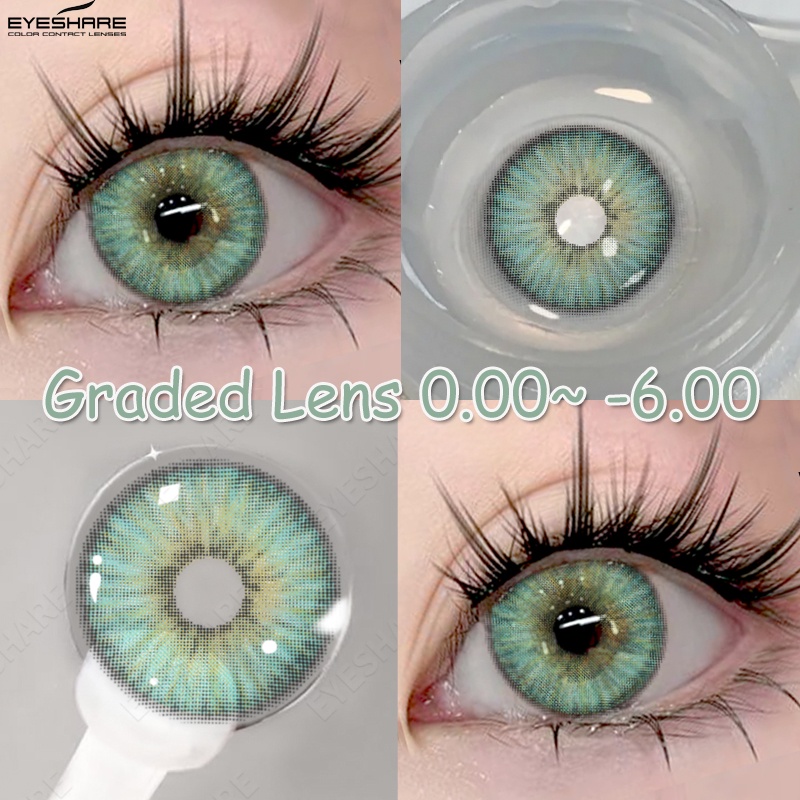 Eyeshare Graded Contact Lens Green Big Eyes Lens 14.5mm Eyes Lenses