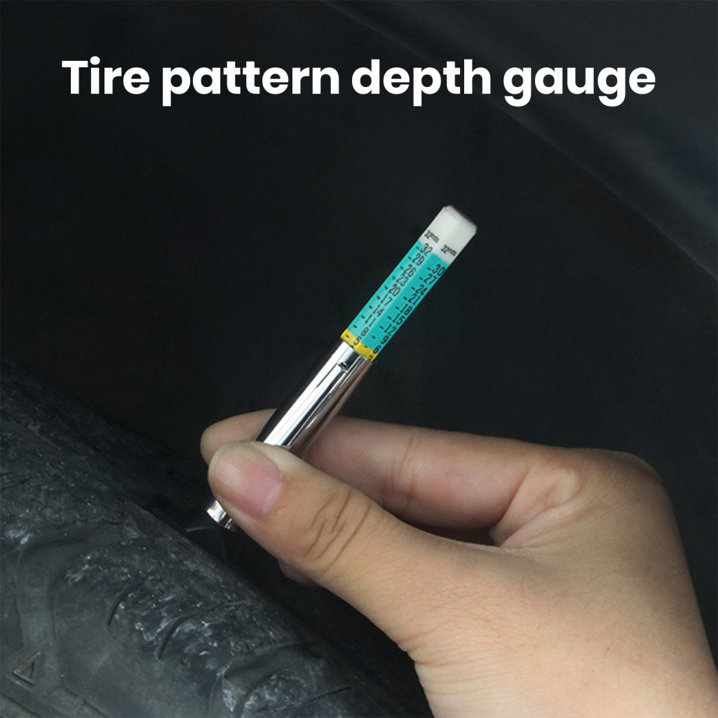 Tread Depth Gauge with Color Coding Tread Depth Measurement Tool