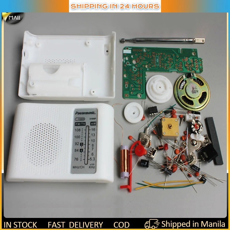[Fast Deliver] Radio DIY Kit AM FM Radio Kit Electronic Assemble Kit ...