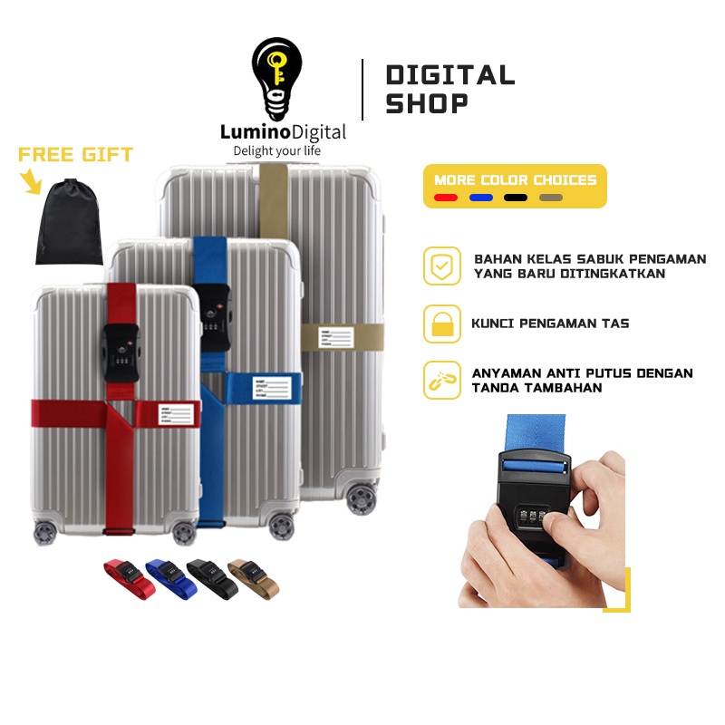 Double Crossed Luggage Straps With/TSA CROSS LOCK BELT/TSA Luggage