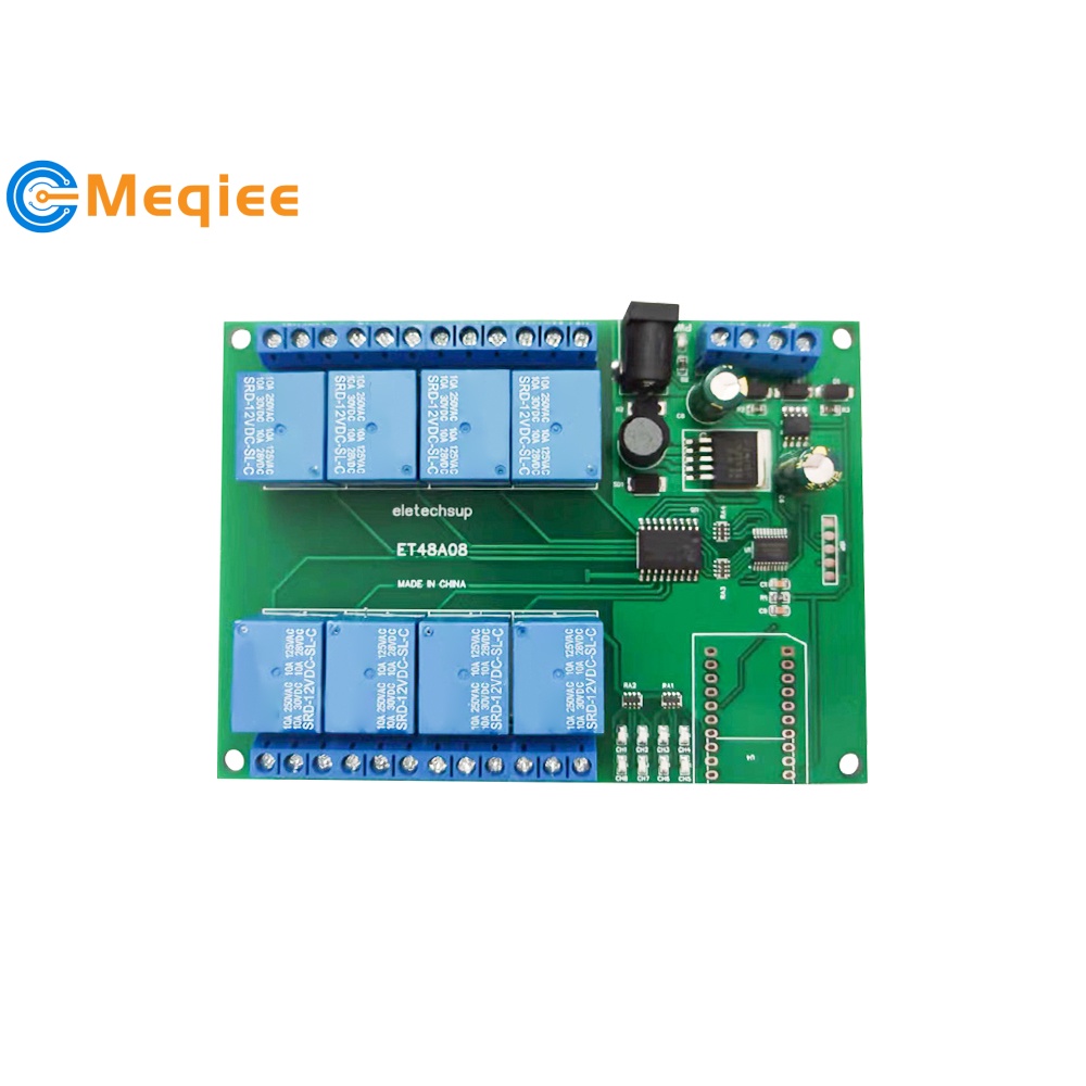12V 8 Channel RS485/TCP Modbus Slave Relay Module Suitable for Security