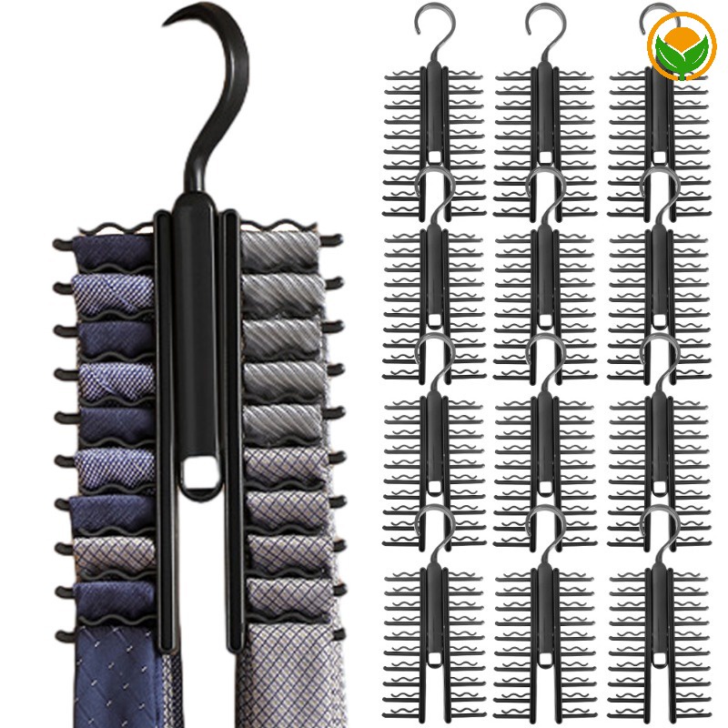 Adjustable Tie Storage Rack/360 Degree Rotating Tie Shelf Belt Silk ...