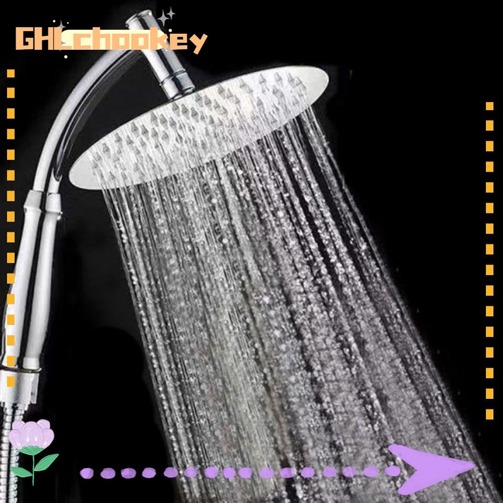 GHLCHOOKEY Rainfall Shower Head, High Pressure Large Shower Head