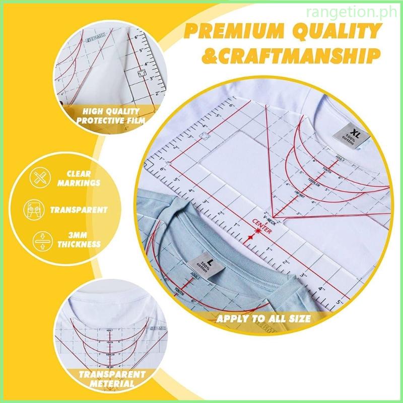RAN T-Shirt Ruler Guide T-shirt Rulers to Center Designs T-shirt Ruler ...