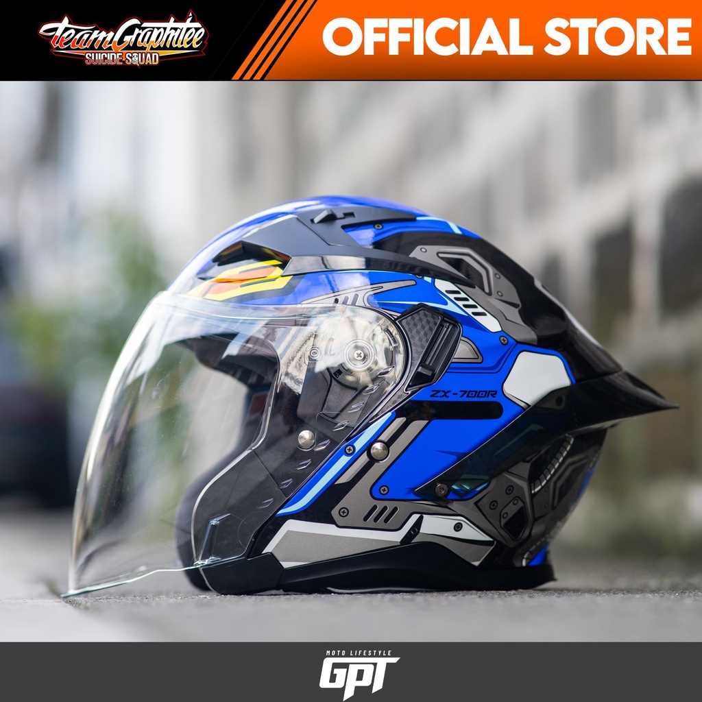RYZEN HELMET ZX700R (HALF FACE DUAL VISOR) Shopee Philippines