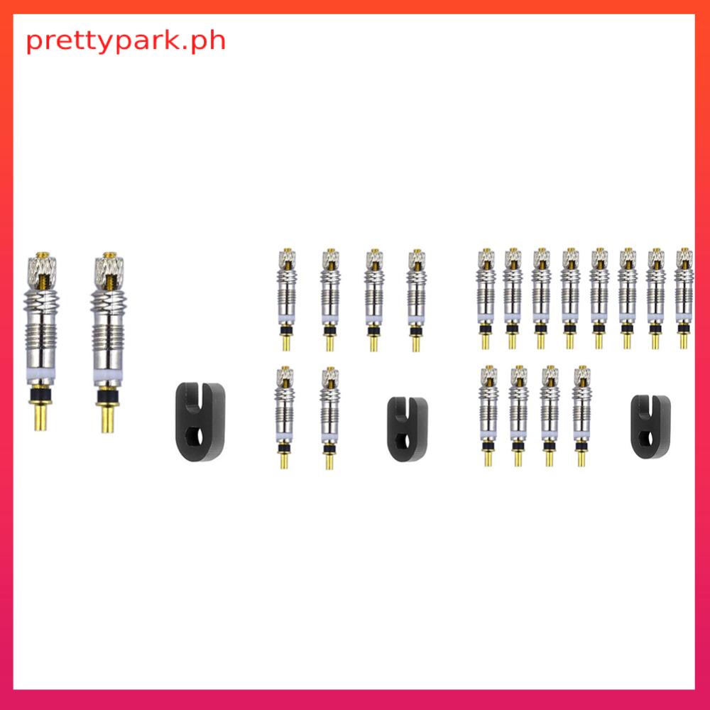 2/6/12pcs Brass Presta Bicycle Tire Valve Core + Removal Tool for MTB