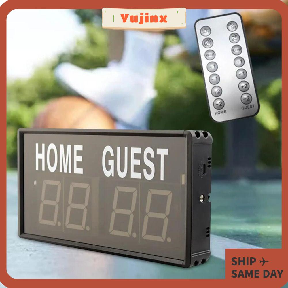 YUJINX Digital Scoreboard, Portable LED Electronic Scoreboard, Remote