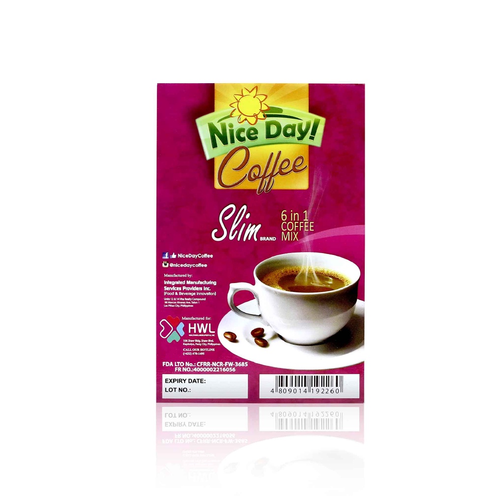 Nice Day Coffee Slim 3 Boxes Slimming Coffee Weight Loss Fat Burn Lipo