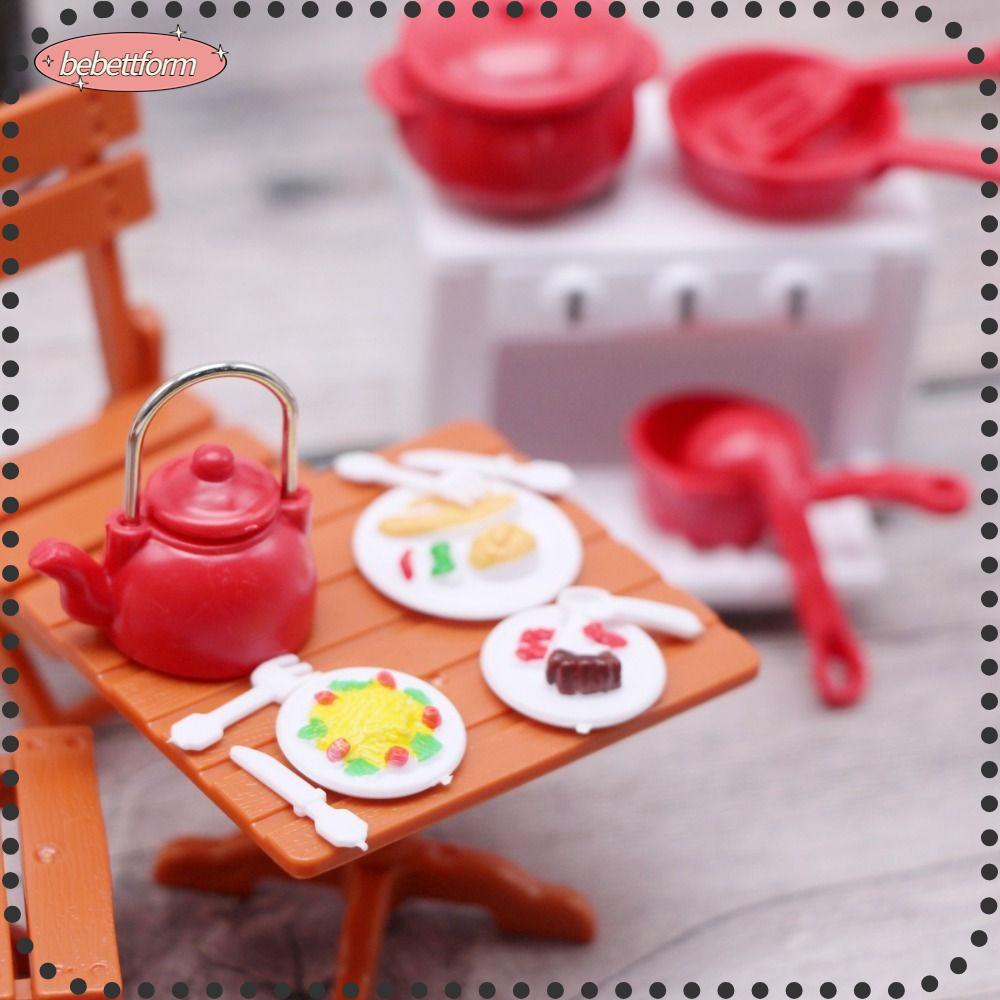 LUCKY 1Set Simulation Cutlery Set, Mini 112 Scale Dollhouse Furniture, High Quality Table And