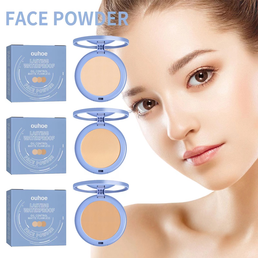 MAYCHEER Lady Oil Control Matte Face Powder Long Lasting Flawless ...