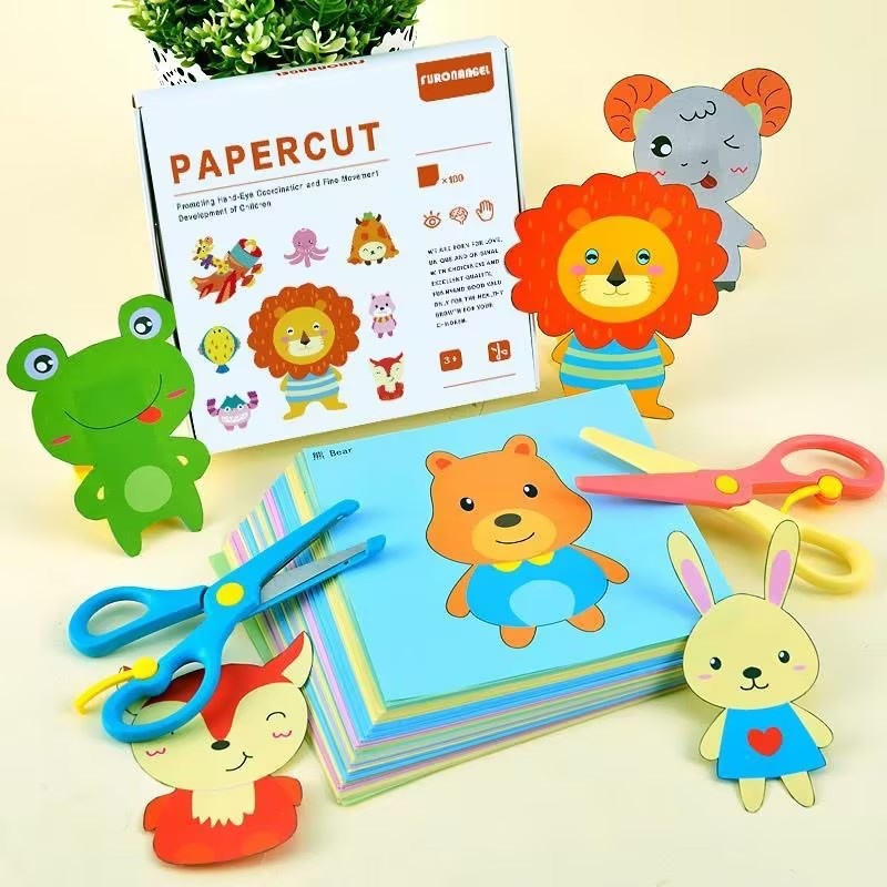 EducratePH Paper Cutting Activities / Cut and Paste Scissors Skill