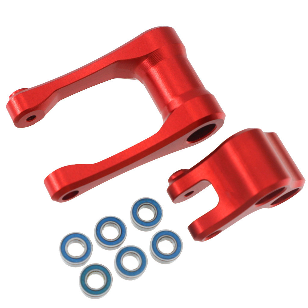 Aluminum 7075-T6 Knuckle & Pull Rod Upgrade For LOSI 1/4 Promoto-MX Motorcycle – Gold, Includes Bearings 6 thumbnail image