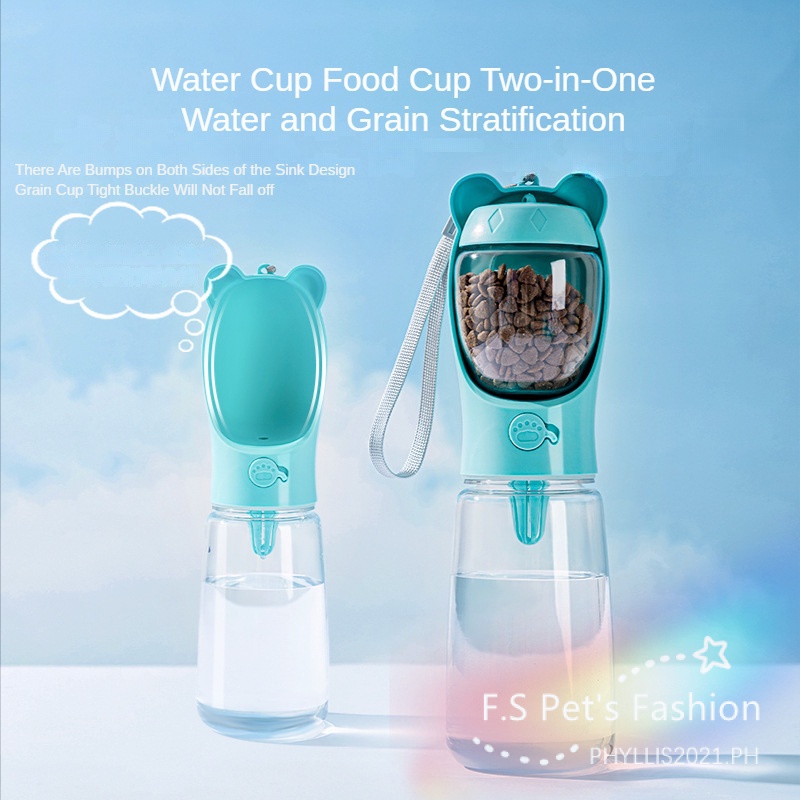 Dog Outing Cup Pet Integrated Drinking Water Feeding Drinking Water ...