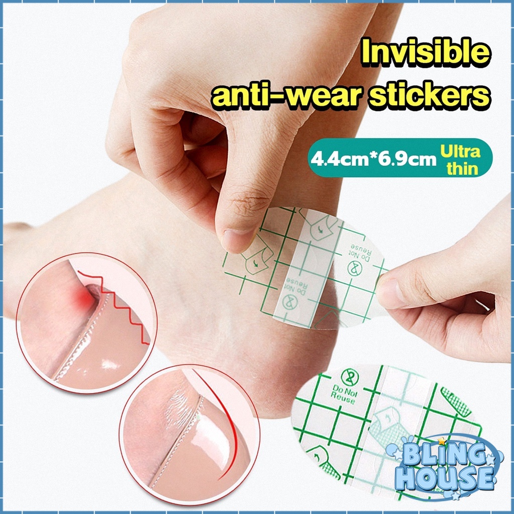 Bling Heel Protector Foot Sole Stickers Waterproof Invisible Back Heel ...