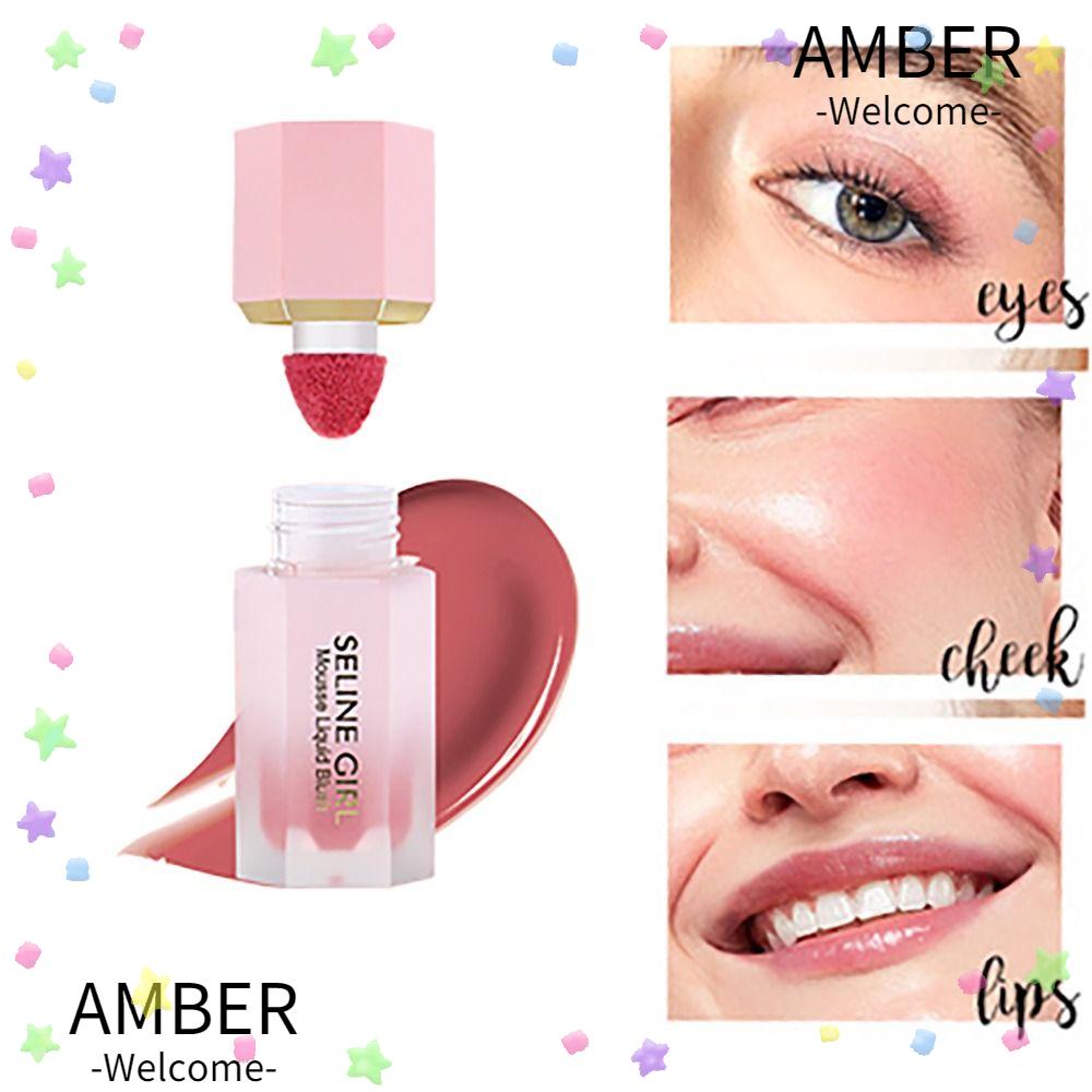 AMBER Makeup Blushes Liquid, Natural Looking Shimmer Effect Blushes