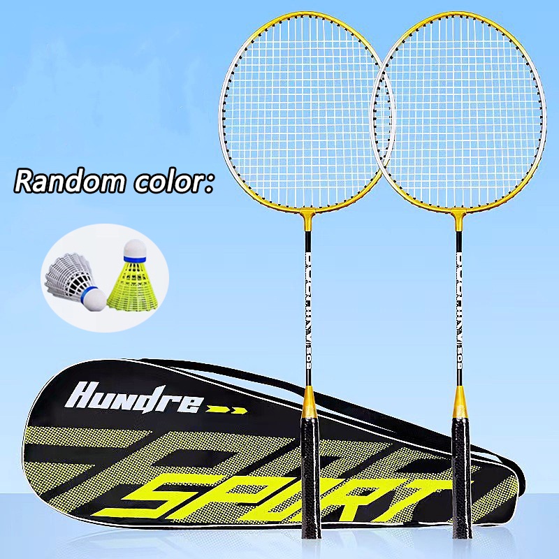 2PCS Badminton Racket Badminton Set Original Design Full Carbon 24 Lbs