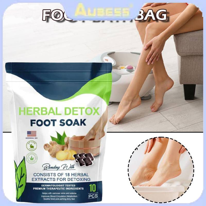 12pcs Mugwort Foot Bath Bag Herbal Ginger Leg Slimming Foot Bath Powder ...