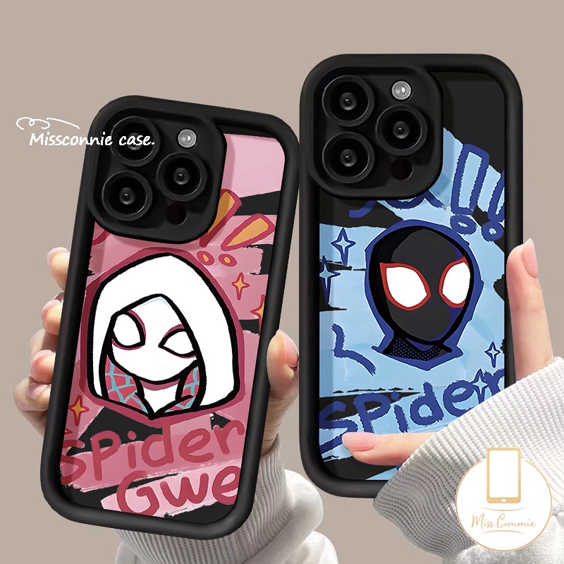 Trendy Brand Anime Marvel Couples Phone Case Compatible For IPhone 16