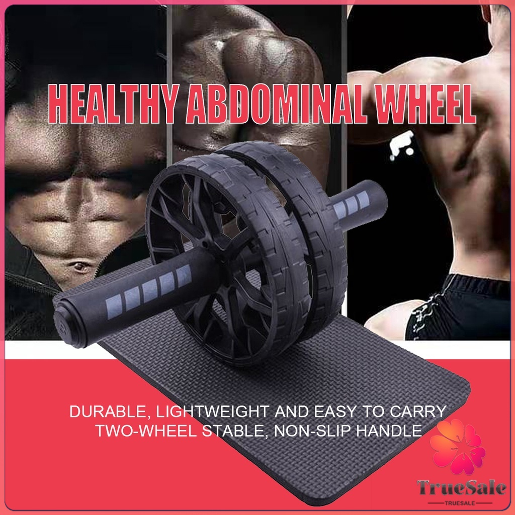 TRUESALE Household Abdominal Roller Exercise Wheel Fitness Equipment Arms Back Belly Core Trainer Shopee Philippines