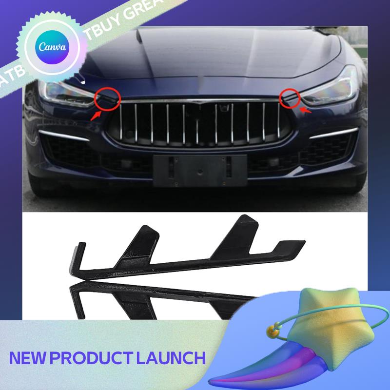 greatbuy 1Pair Front Bumper Trim Plate Bracket 670098798 670098797 for