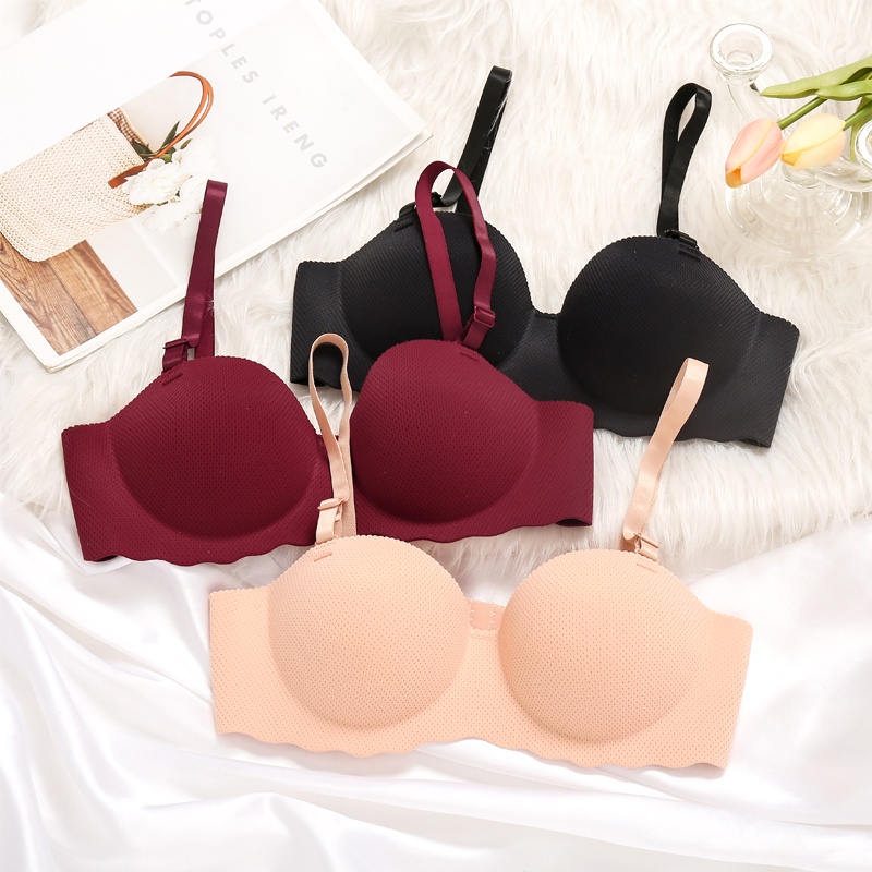 Push Up Bra For Women Small Breast Bras Soft Wireless Bralette ...