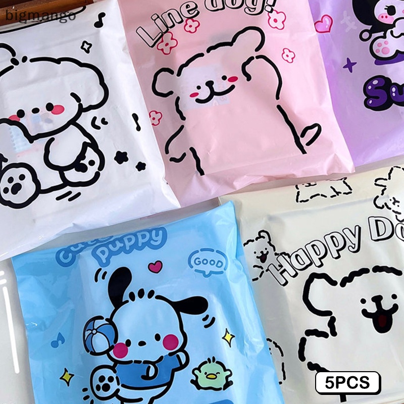 BMPH Belle 5PCS Kawaii Kuromi Laser Ziplock Bag Sanrio Plastic For ...