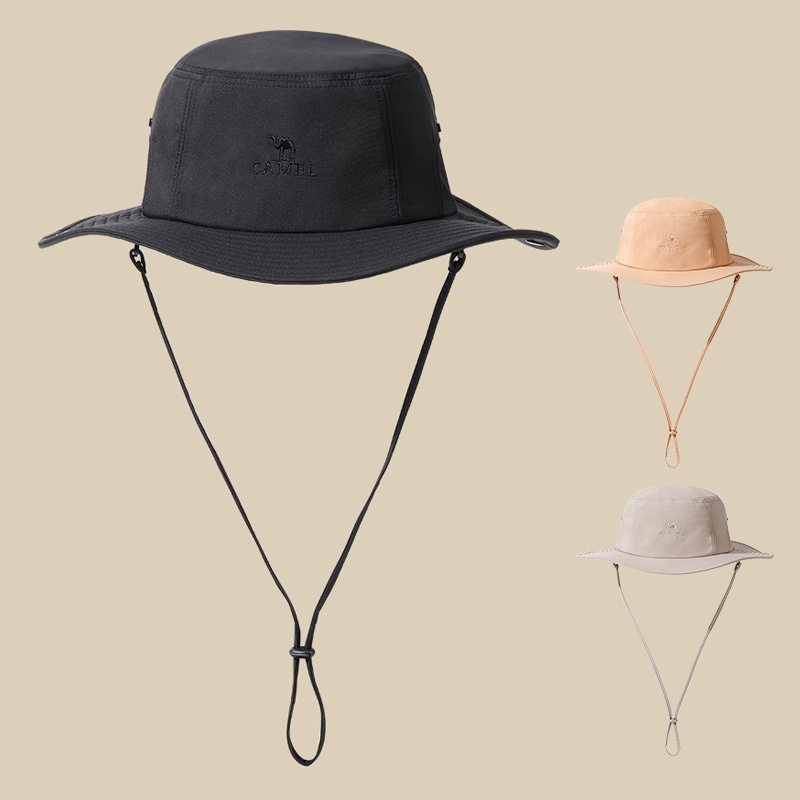 CAMEL CROWN Outdoor Hiking Hat For Men With Large Brim Japanese Fisherman  Women Waterproof Sunshade Western Cowboy