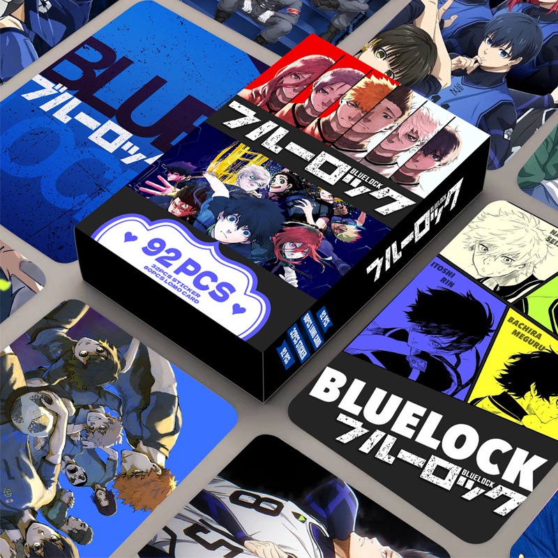 BLUE LOCK Photocard Lomo Card Postcard Stickers 92pcs/box for Anime and ...