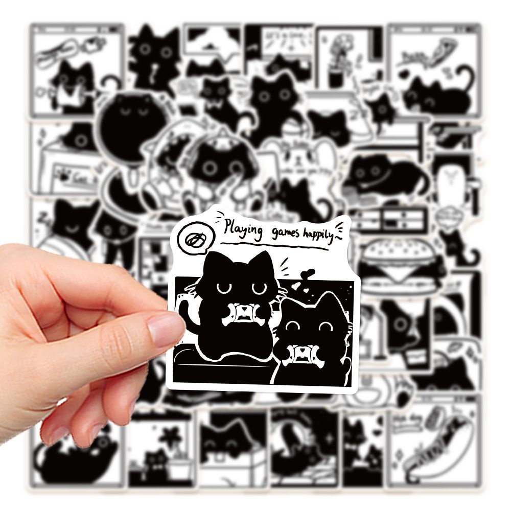 100pcs Cute Cat Sticker for Kids Laptop Sticker Waterproof Phone ...