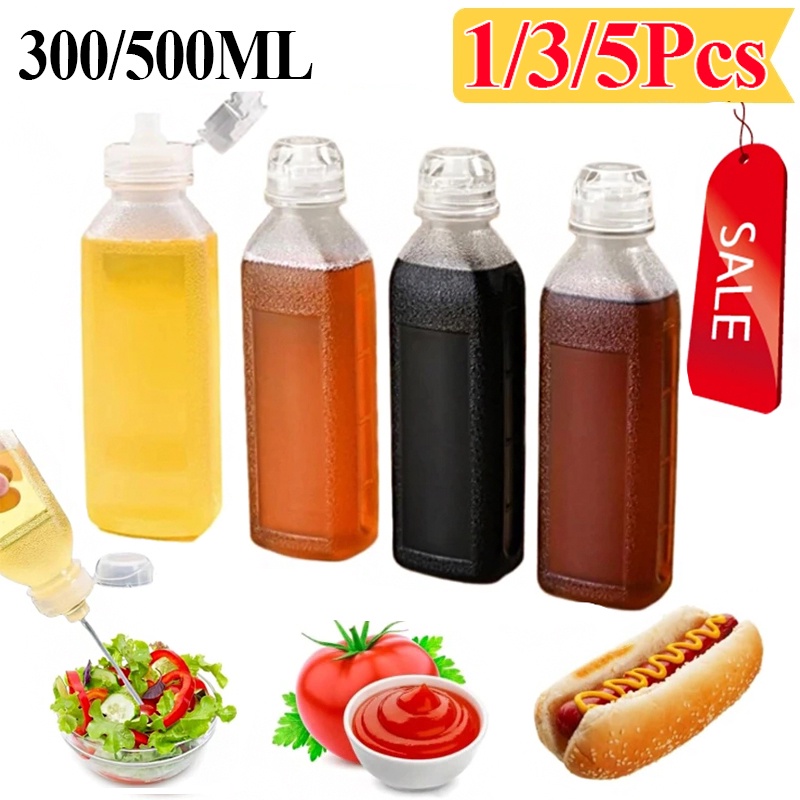 1/3/5Pcs Multipurpose 300500ML PP5 Oil Bottles/Kitchen Leakproof