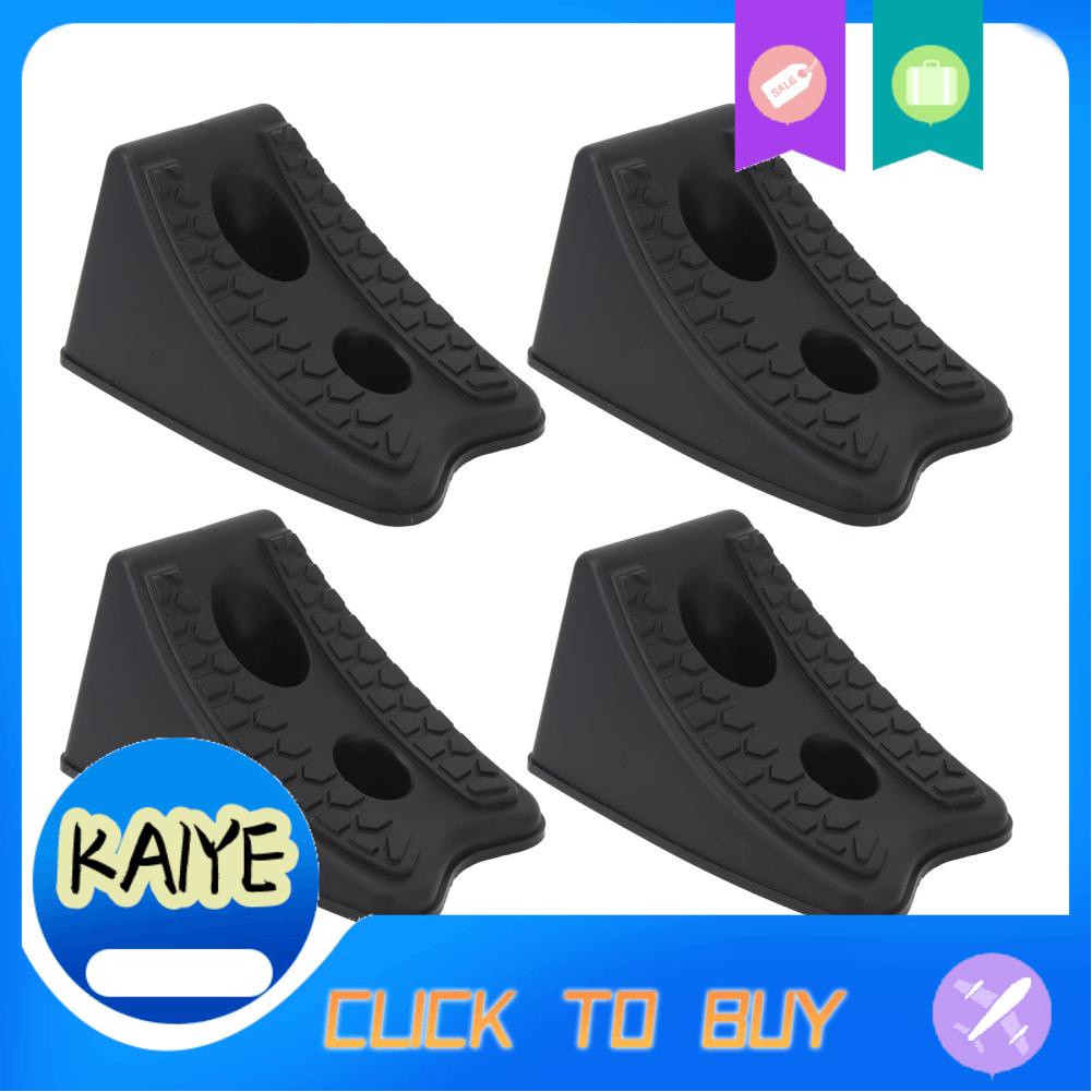 Kaiye Strong Wheel Chocks Heavy Duty Triangular Tire Stopper Block Set