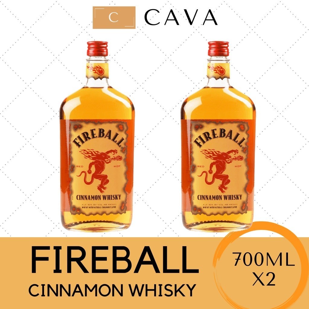 FIREBALL Cinnamon Whisky 700ml 2 Pack Bundle | Shopee Philippines