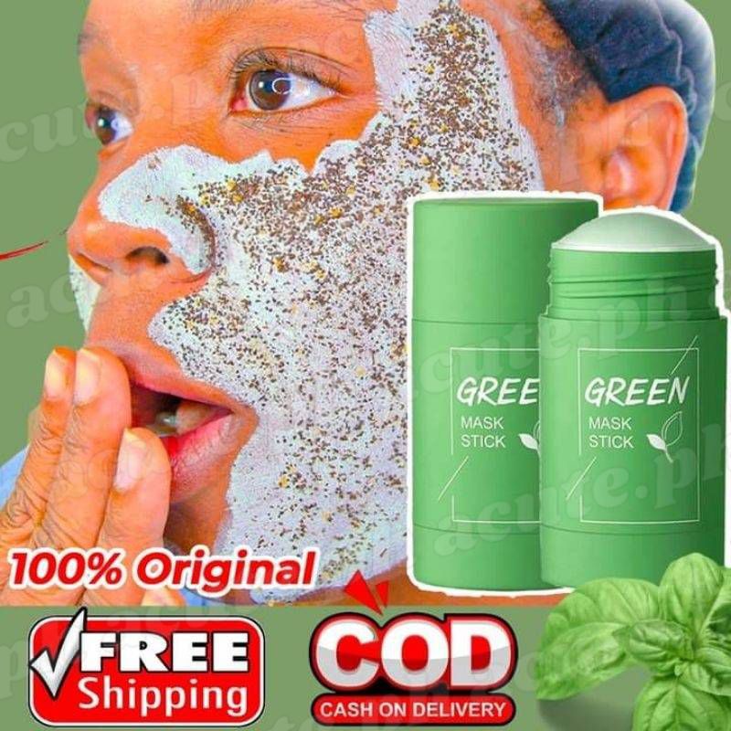 Green Tea Cleaning Mask Stick Remove Blackheads Moisturizing Facial