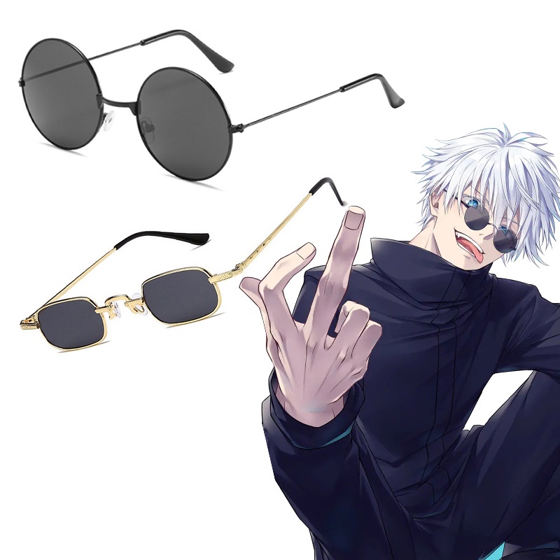 Jujutsu Kaisen Gojo Satoru Eyeglasses Anime Classic Retro Fashion Uv Sunglasses Glasses For 0008