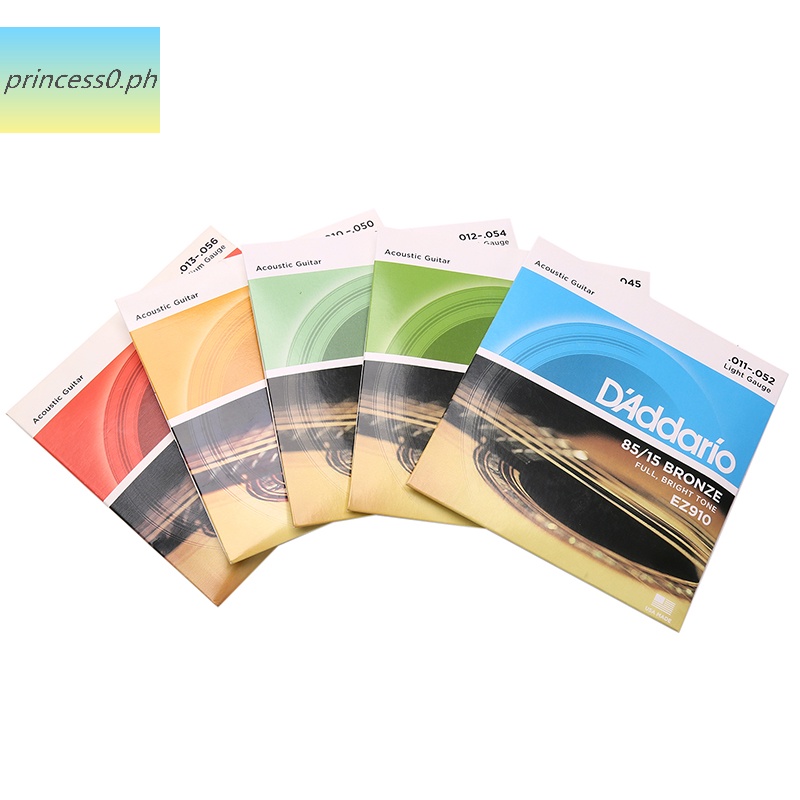 Princes One Set Of 6 Strings Acoustic Guitar Strings EZ890 - EZ930 85/ ...