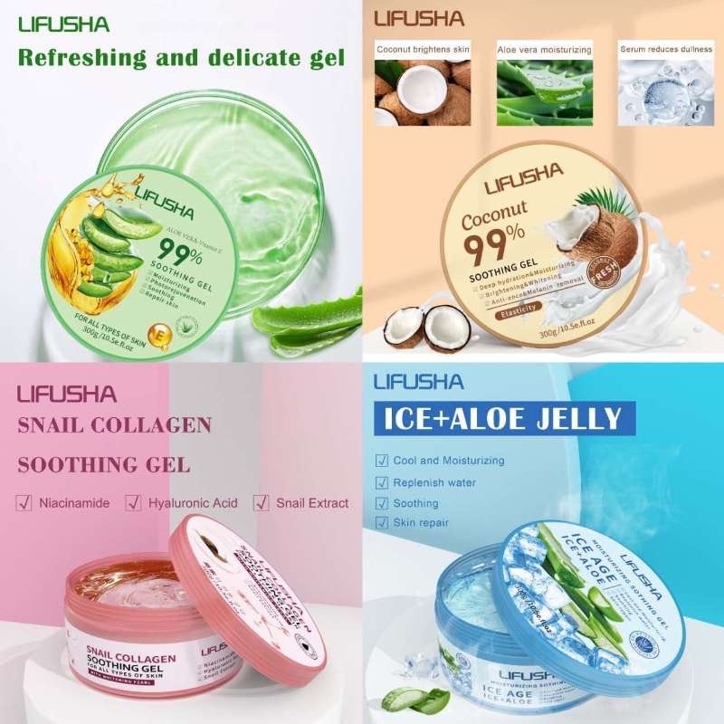 LIFUSHA Aloe Vera & Vitamin E Soothing Gel Moisturizing Brightening