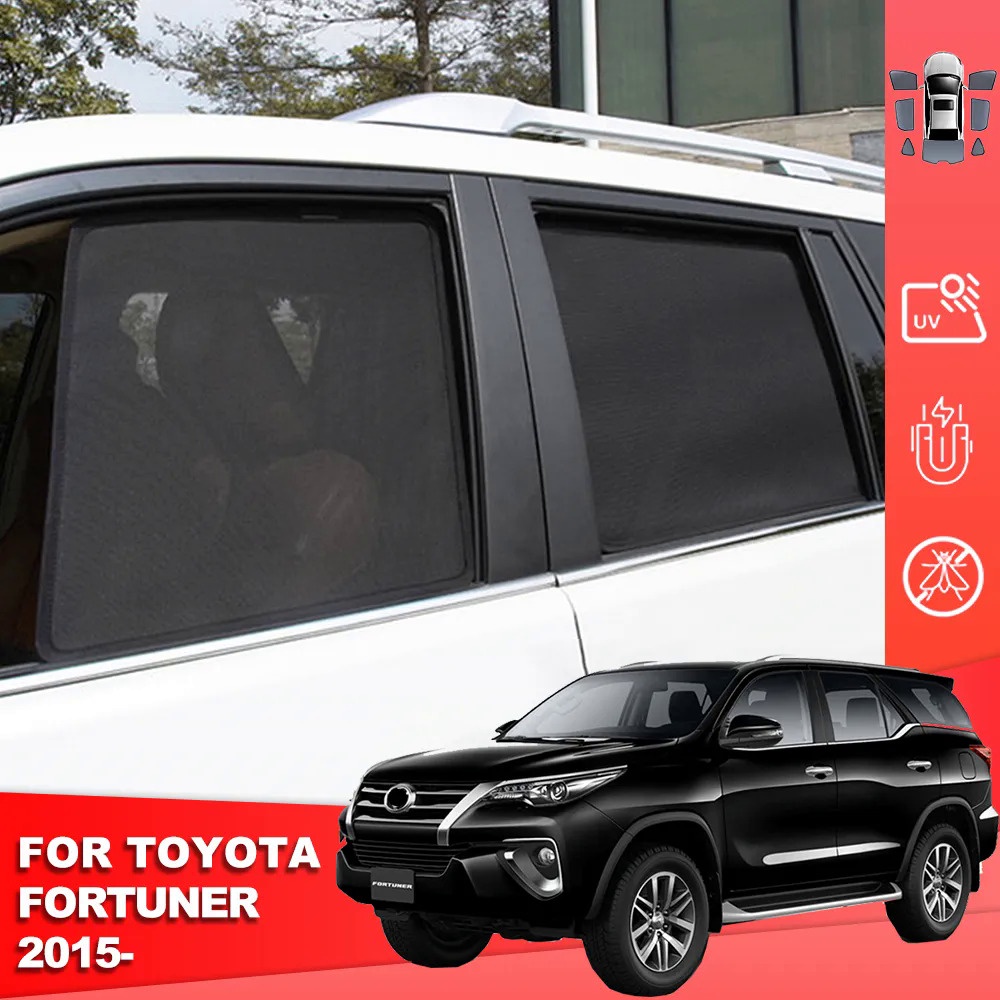 For Toyota Fortuner SW4 2016-2022 Car Sunshade Shield Magnetic Rear ...